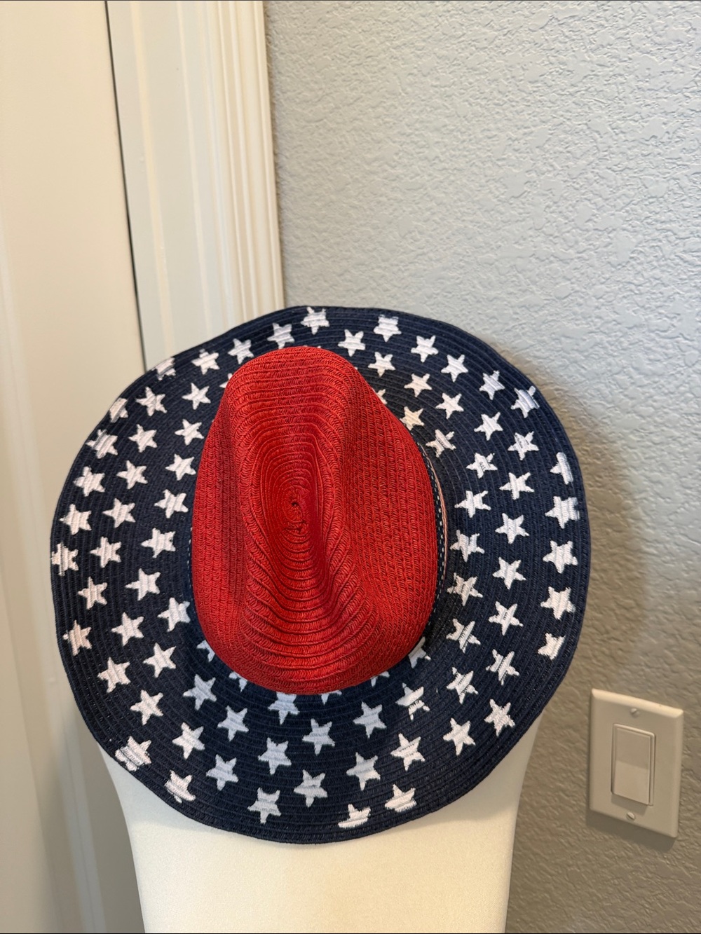 Anna & Ava Bright Red Women's Straw Hat